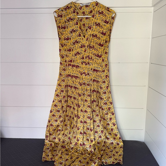 Zara Yellow Floral Sleeveless Dress, Women’s S - Picture 3 of 8